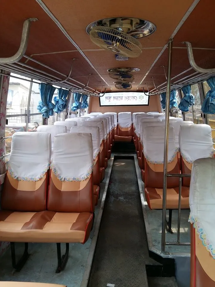 inside the bus